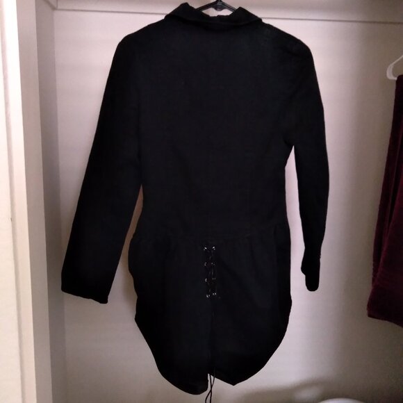 Vintage Y2K Deorart Black Jacket with Patch and D-Ring Detail - Picture 3 of 6